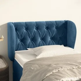 Dunkelblaues Samtkopfteil 83x23x78/88 cm von , Kopf- und Fußteile - Ref: Foro24-3117514, Preis: 60,02 €, Rabatt: %
