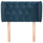 Dark blue velvet headboard 83x23x78/88 cm by , Headboards and footboards - Ref: Foro24-3117514, Price: 60,02 €, Discount: %