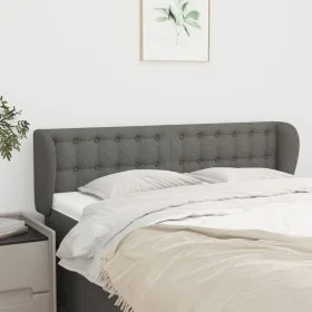 Cabecero de tela gris oscuro 147x23x78/88 cm de , Cabeceros y pies de cama - Ref: Foro24-3117577, Precio: 83,71 €, Descuento: %