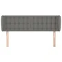 Cabecero de tela gris oscuro 147x23x78/88 cm de , Cabeceros y pies de cama - Ref: Foro24-3117577, Precio: 83,71 €, Descuento: %