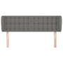 Dark gray fabric headboard 147x23x78/88 cm by , Headboards and footboards - Ref: Foro24-3117577, Price: 85,96 €, Discount: %