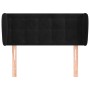 Kopfteil aus schwarzem Samt, 83 x 23 x 78/88 cm von , Kopf- und Fußteile - Ref: Foro24-3117610, Preis: 45,29 €, Rabatt: %