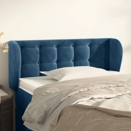 Dunkelblaues Samtkopfteil 83x23x78/88 cm von , Kopf- und Fußteile - Ref: Foro24-3117612, Preis: 52,91 €, Rabatt: %