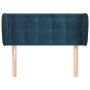 Dunkelblaues Samtkopfteil 83x23x78/88 cm von , Kopf- und Fußteile - Ref: Foro24-3117612, Preis: 54,80 €, Rabatt: %