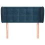 Dunkelblaues Samtkopfteil 83x23x78/88 cm von , Kopf- und Fußteile - Ref: Foro24-3117612, Preis: 52,91 €, Rabatt: %