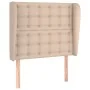 Headboard with ears cappuccino synthetic leather 83x23x118/128 cm by , Headboards and footboards - Ref: Foro24-3118033, Price...
