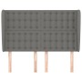 Headboard with dark gray fabric ears 147x23x118/128 cm by , Headboards and footboards - Ref: Foro24-3118389, Price: 137,69 €,...