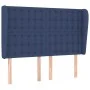 Kopfteil mit blauen Stoffohren 147x23x118/128 cm von , Kopf- und Fußteile - Ref: Foro24-3118394, Preis: 114,19 €, Rabatt: %
