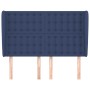 Cabecero con orejas de tela azul 147x23x118/128 cm de , Cabeceros y pies de cama - Ref: Foro24-3118394, Precio: 120,96 €, Des...