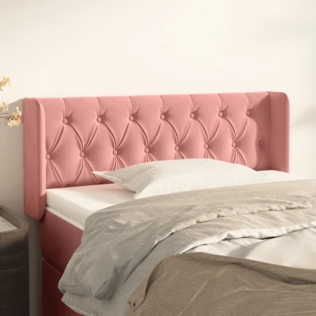 Cabecero de terciopelo rosa 103x16x78/88 cm de , Cabeceros y pies de cama - Ref: Foro24-3119151, Precio: 68,53 €, Descuento: %
