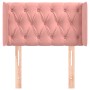 Pink velvet headboard 83x16x78/88 cm by , Headboards and footboards - Ref: Foro24-3119139, Price: 64,34 €, Discount: %