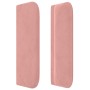 Pink velvet headboard 83x16x78/88 cm by , Headboards and footboards - Ref: Foro24-3119139, Price: 64,34 €, Discount: %