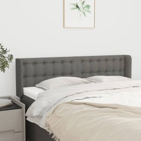 Kopfteil aus dunkelgrauem Stoff, 147 x 16 x 78/88 cm von , Kopf- und Fußteile - Ref: Foro24-3119201, Preis: 76,99 €, Rabatt: %