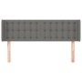Cabecero de tela gris oscuro 147x16x78/88 cm de , Cabeceros y pies de cama - Ref: Foro24-3119201, Precio: 77,29 €, Descuento: %
