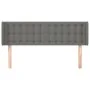 Kopfteil aus dunkelgrauem Stoff, 147 x 16 x 78/88 cm von , Kopf- und Fußteile - Ref: Foro24-3119201, Preis: 77,02 €, Rabatt: %
