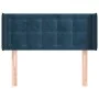 Dunkelblaues Samtkopfteil 83x16x78/88 cm von , Kopf- und Fußteile - Ref: Foro24-3119236, Preis: 47,20 €, Rabatt: %