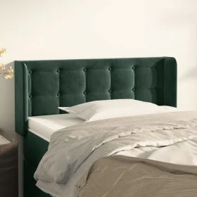 Kopfteil aus dunkelgrünem Samt, 93 x 16 x 78/88 cm von , Kopf- und Fußteile - Ref: Foro24-3119241, Preis: 56,98 €, Rabatt: %