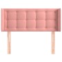 Rosa Samtkopfteil 93x16x78/88 cm von , Kopf- und Fußteile - Ref: Foro24-3119243, Preis: 62,40 €, Rabatt: %