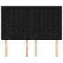 Cabeceros 4 unidades tela negro 72x5x78/88 cm de , Cabeceros y pies de cama - Ref: Foro24-3116766, Precio: 109,06 €, Descuent...