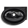Rundes Keramikwaschbecken mit schwarzem Wasserhahn/Ablaufloch von vidaXL, Sinkt - Ref: Foro24-141925, Preis: 68,58 €, Rabatt: %
