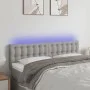 Cabecero con LED de tela gris claro 144x5x78/88 cm de , Cabeceros y pies de cama - Ref: Foro24-3122044, Precio: 60,98 €, Desc...