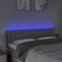 Hellgraues Stoffkopfteil mit LED 144x5x78/88 cm von , Kopf- und Fußteile - Ref: Foro24-3122044, Preis: 62,90 €, Rabatt: %