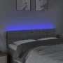 Light gray fabric headboard with LED 144x5x78/88 cm by , Headboards and footboards - Ref: Foro24-3122044, Price: 60,98 €, Dis...