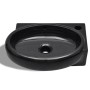 Rundes Keramikwaschbecken mit schwarzem Wasserhahn/Ablaufloch von vidaXL, Sinkt - Ref: Foro24-141925, Preis: 68,58 €, Rabatt: %