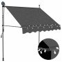 Toldo manual retráctil con LED gris antracita 200 cm en Toldos | Comprar online en Foro24