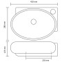 Rundes Keramikwaschbecken mit schwarzem Wasserhahn/Ablaufloch von vidaXL, Sinkt - Ref: Foro24-141925, Preis: 68,58 €, Rabatt: %