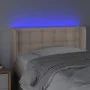 Kopfteil mit LED-Kunstleder in der Farbe Cappuccino, 93 x 16 x 78/88 cm von , Kopf- und Fußteile - Ref: Foro24-3123319, Preis...
