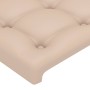 Kopfteil mit LED-Kunstleder in der Farbe Cappuccino, 93 x 16 x 78/88 cm von , Kopf- und Fußteile - Ref: Foro24-3123319, Preis...