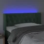 Dunkelgrünes Samtkopfteil mit LED 103x16x78/88 cm von , Kopf- und Fußteile - Ref: Foro24-3123617, Preis: 65,93 €, Rabatt: %