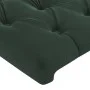 Dunkelgrünes Samtkopfteil mit LED 103x16x78/88 cm von , Kopf- und Fußteile - Ref: Foro24-3123617, Preis: 65,93 €, Rabatt: %