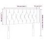 Dunkelgrünes Samtkopfteil mit LED 103x16x78/88 cm von , Kopf- und Fußteile - Ref: Foro24-3123617, Preis: 65,93 €, Rabatt: %