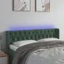 LED-Kopfteil aus dunkelgrünem Samt, 163 x 16 x 78/88 cm von , Kopf- und Fußteile - Ref: Foro24-3123629, Preis: 98,17 €, Rabat...