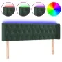 Cabecero con LED de terciopelo verde oscuro 163x16x78/88 cm de , Cabeceros y pies de cama - Ref: Foro24-3123629, Precio: 93,8...