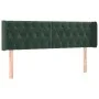 Cabecero con LED de terciopelo verde oscuro 163x16x78/88 cm de , Cabeceros y pies de cama - Ref: Foro24-3123629, Precio: 93,8...
