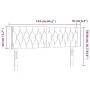 LED-Kopfteil aus dunkelgrünem Samt, 163 x 16 x 78/88 cm von , Kopf- und Fußteile - Ref: Foro24-3123629, Preis: 98,17 €, Rabat...