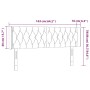 LED-Kopfteil aus dunkelgrünem Samt, 163 x 16 x 78/88 cm von , Kopf- und Fußteile - Ref: Foro24-3123629, Preis: 96,10 €, Rabat...