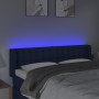 Kopfteil aus blauem Stoff mit LED 147x16x78/88 cm von , Kopf- und Fußteile - Ref: Foro24-3123674, Preis: 68,27 €, Rabatt: %