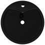 Round Black Ceramic Basin with Faucet/Drain Hole by vidaXL, Sinks - Ref: Foro24-141939, Price: 76,88 €, Discount: %