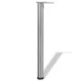 4 height-adjustable table legs 710 mm polished nickel color by vidaXL, Table legs - Ref: Foro24-242136, Price: 60,05 €, Disco...