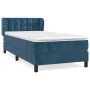 Box spring bed with dark blue velvet mattress 80x200 cm by , Beds and slatted bases - Ref: Foro24-3127701, Price: 269,95 €, D...