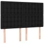 Box spring bed with black fabric mattress 140x200 cm by , Beds and slatted bases - Ref: Foro24-3128287, Price: 517,57 €, Disc...