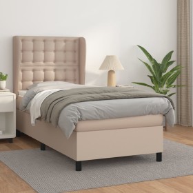 Boxspringbett mit Cappuccino-Kunstledermatratze 80x200 cm von , Betten und Lattenroste - Ref: Foro24-3129002, Preis: 327,52 €...