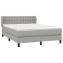 Boxspringbett mit hellgrauer Stoffmatratze 140x200 cm von , Betten und Lattenroste - Ref: Foro24-3126565, Preis: 443,38 €, Ra...