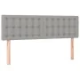 Box spring bed with light gray fabric mattress 140x200 cm by , Beds and slatted bases - Ref: Foro24-3126565, Price: 435,41 €,...