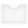 Lavabo de cerámica cuadrado orificio de grifo y desagüe blanco de vidaXL, Lavabos - Ref: Foro24-141936, Precio: 61,86 €, Desc...