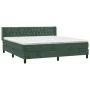 Box spring bed with dark green velvet mattress 180x200 cm by , Beds and slatted bases - Ref: Foro24-3131156, Price: 574,33 €,...